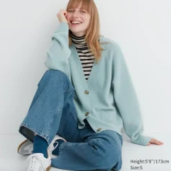 Pullover & Strickjacken*UNIQLO Weiche Souffle Cropped Strickjacke