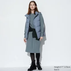 Kleider, Jumpsuits & Overalls*UNIQLO Weiches Souffle Langarm Strickkleid Grun