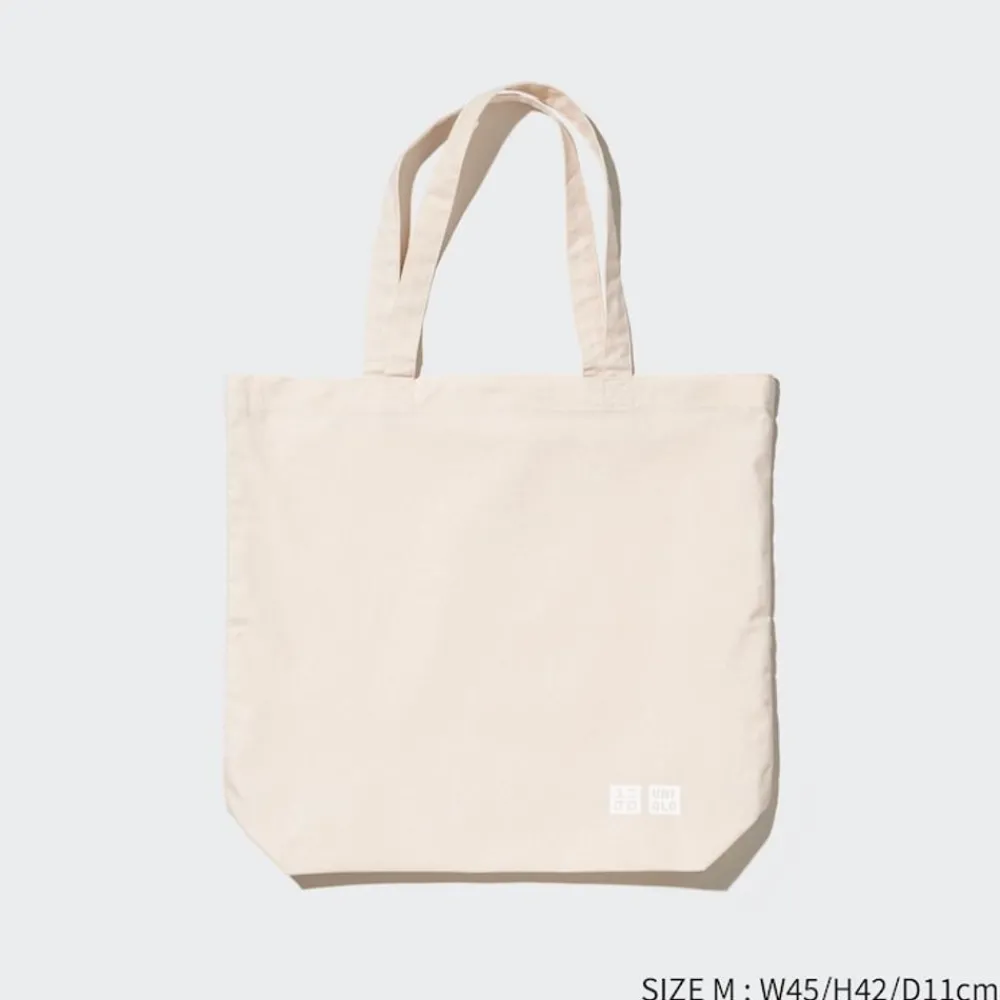 Accessoires & Taschen*UNIQLO Wiederverwendbare Baumwolle Tasche Grauweis